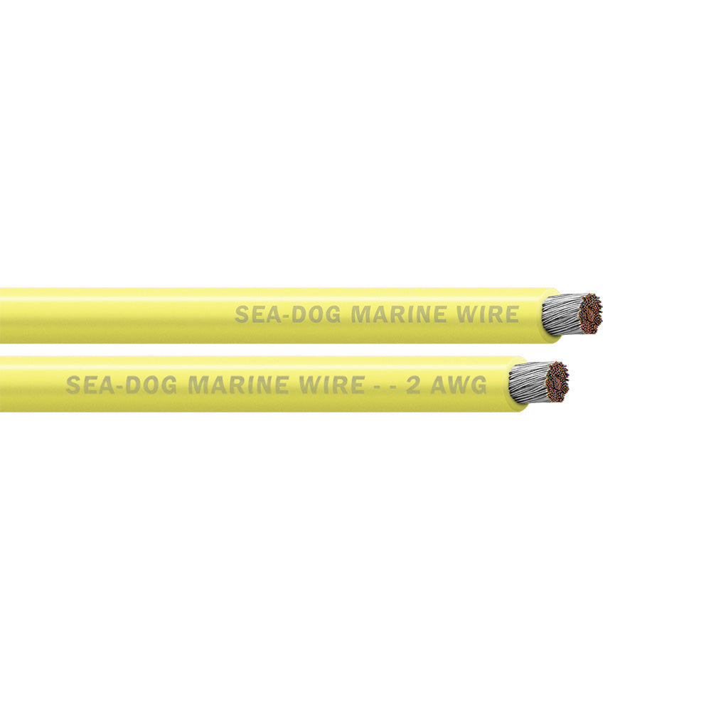 SeaDog 2 AWG Yellow Battery Cable 25 8002030