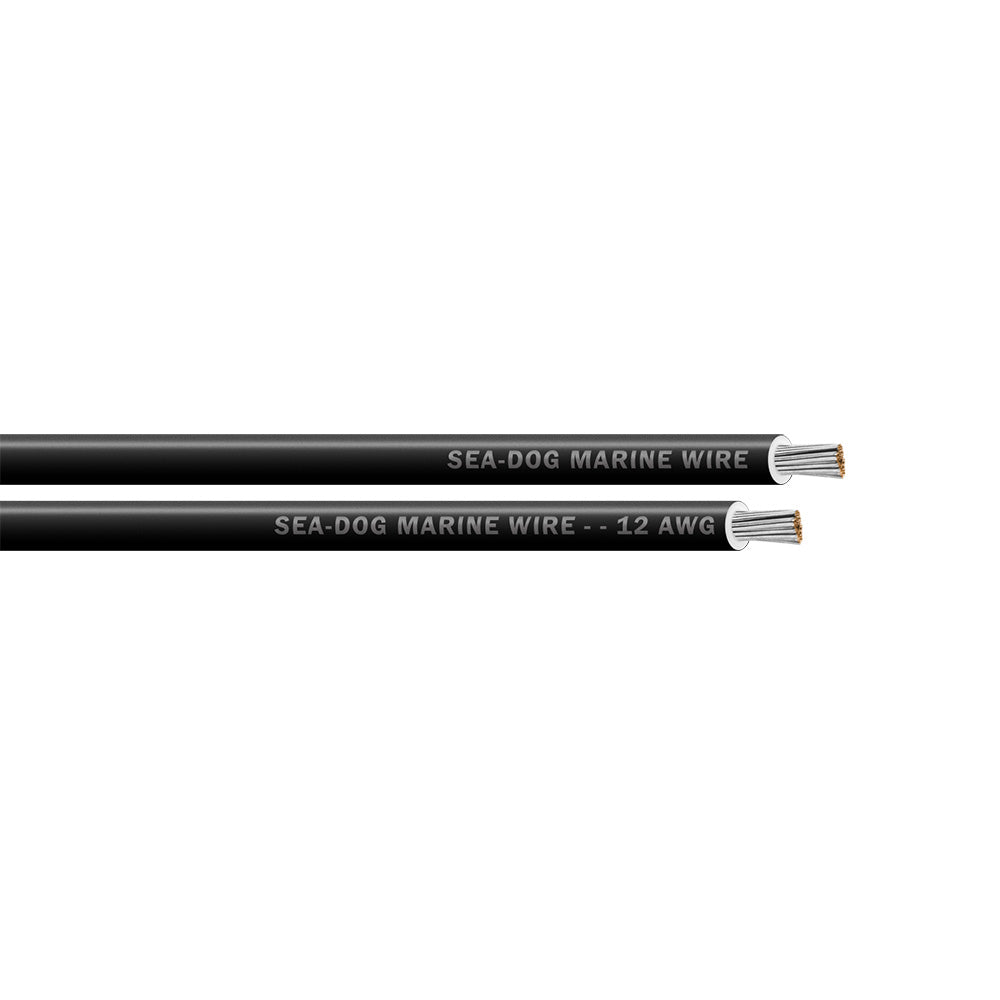 SeaDog 12 AWG Black Primary Wire 25 8012010
