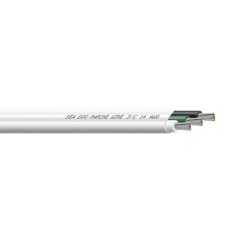 SeaDog 143 AWG Flat Triplex Wire WhiteGreenBlack 250 8014304