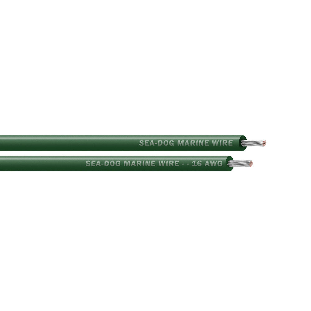SeaDog 16 AWG Green Primary Wire 250 8016044