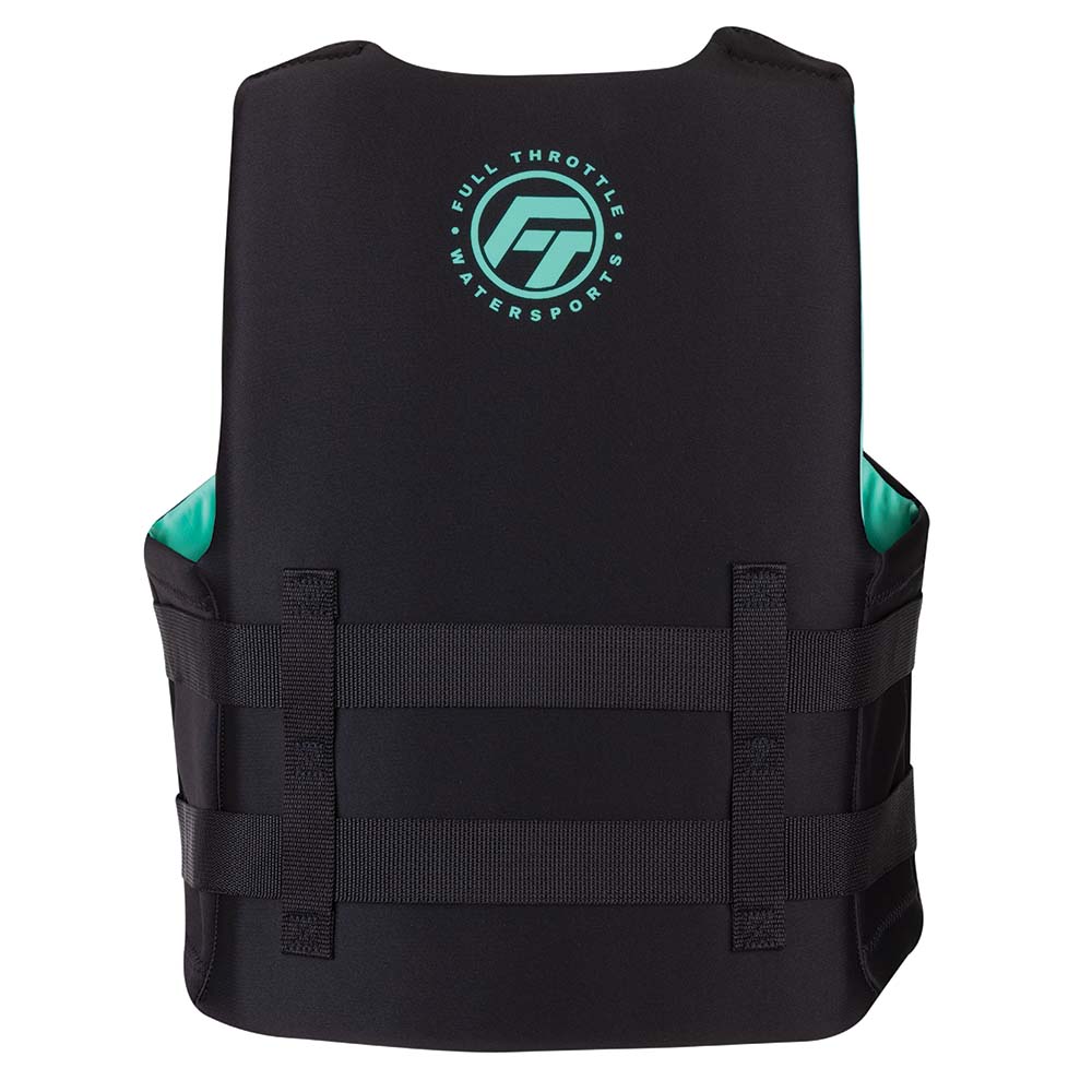 Full Throttle Adult RapidDry Life Jacket SM AquaBlack 14210050503022