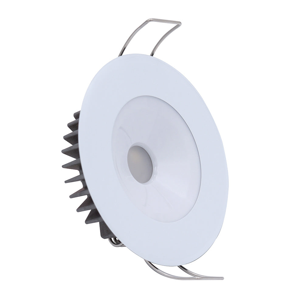 Lumitec Illusion Flush Mount LED Down Light  Spectrum RGBW  Cool White  White Housing 117127