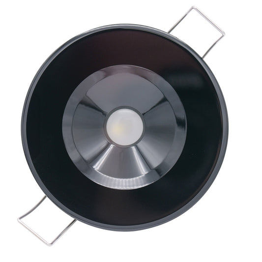 Lumitec Illusion Flush Mount LED Down Light  White  NonDimming  Black Housing 117153