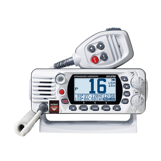 Standard Horizon GX1410GW Eclipse Series 25W Fixed Mount VHFGPS  White GX1410GW