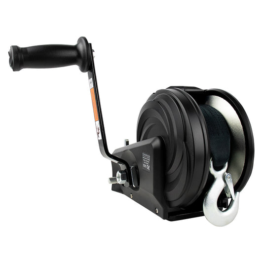 Powerwinch Select Series Winch 1800lb 2 Speed 8 Crank Arm  Carbon Black 21400W18008BR