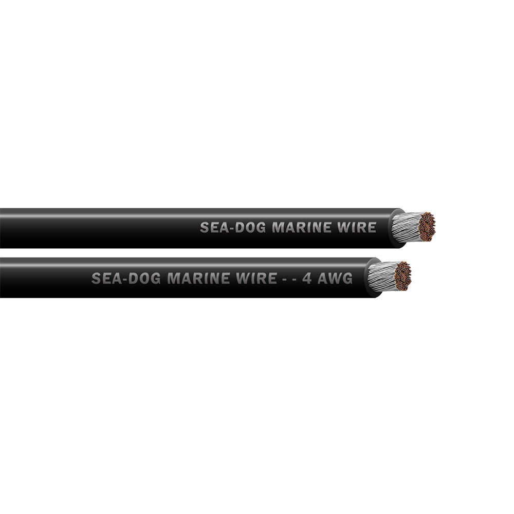 SeaDog 4 AWG Black Battery Cable  25 8004010
