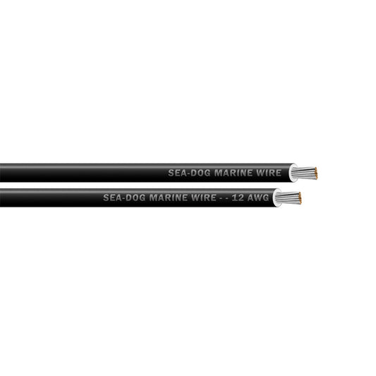 SeaDog 12 AWG Black Primary Wire  400 8012016
