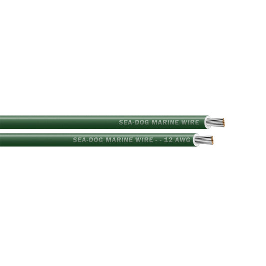 SeaDog 12 AWG Green Primary Wire  400 8012046