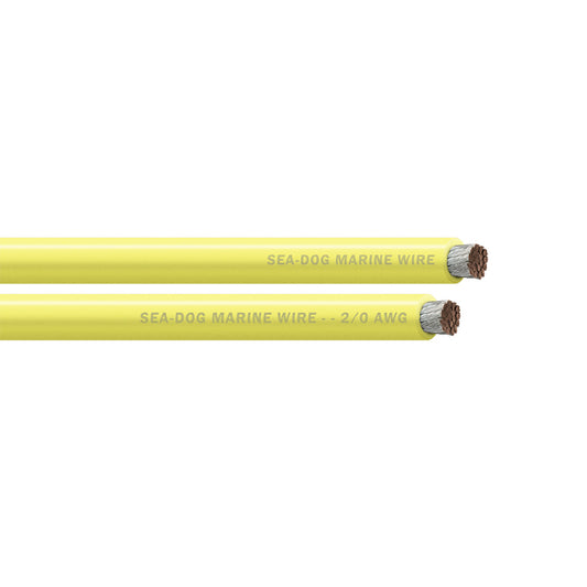 SeaDog 20 AWG Yellow Battery Cable  200 8021033