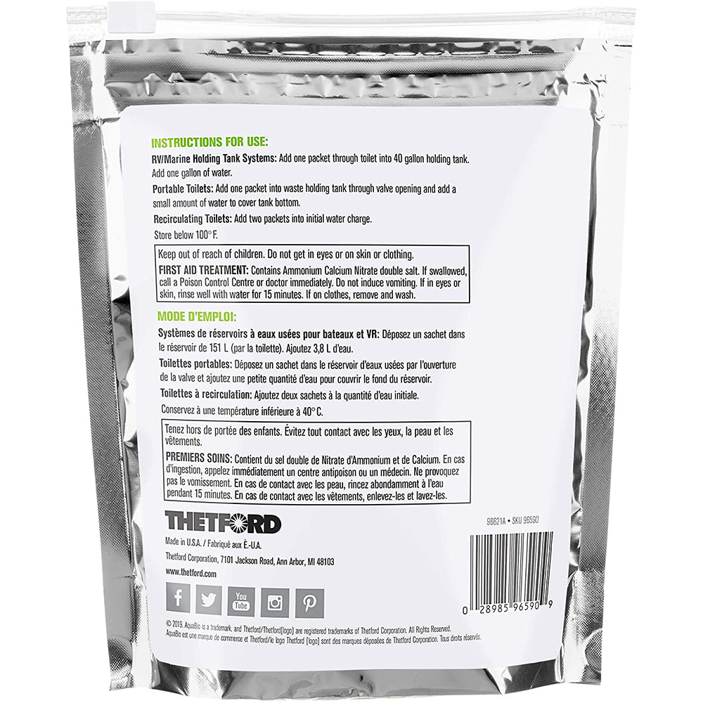 Thetford AquaBio  16 TossIns Concentrate Packets 96590