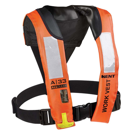Kent A33 All Clear Auto Inflatable Work Vest 13440220000421